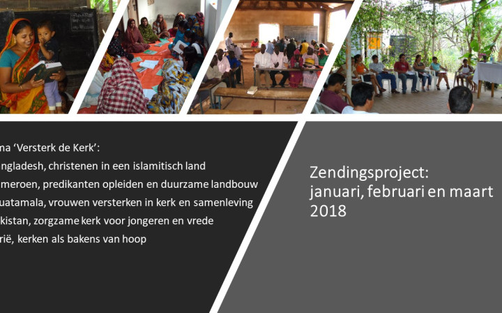 Zendingsproject januari, februari en maart 2018